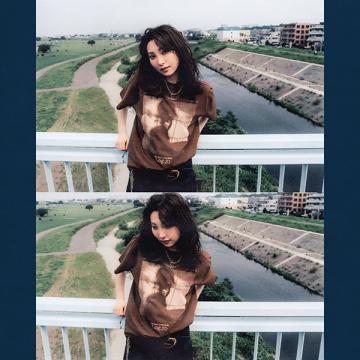 家入レオ  「-Log:31-」Tシャツ(ダークブラウン)